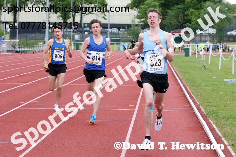 Senior and under-20s mens 800 metres, North Eastern Track and Fields Champs., Middlesbrough. Photo: David T. Hewitson/Sports for All Pics